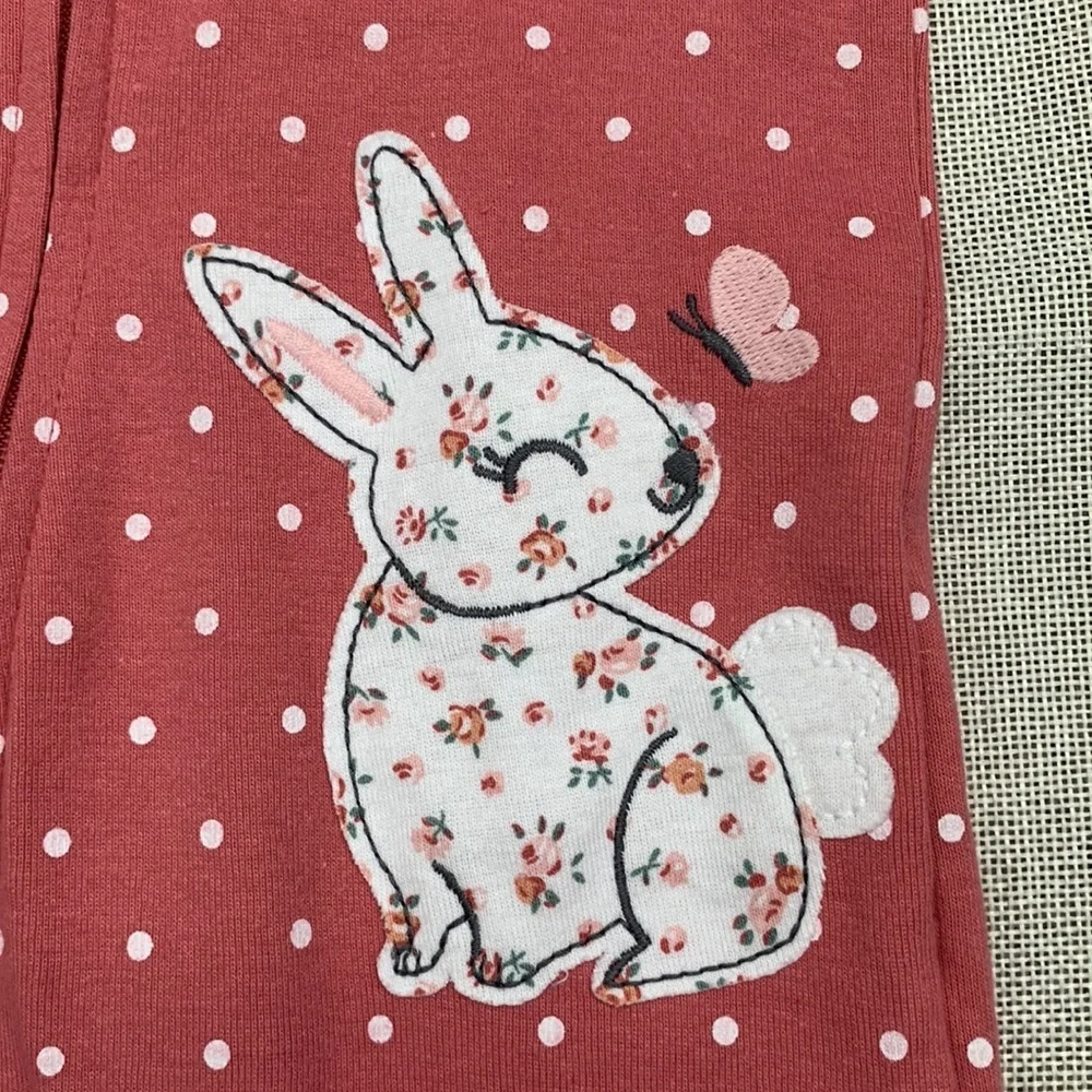 Carter's Baby Girls Long Sleeve Footed One Piece Pajama Size 24M